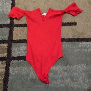 Express deep cut bodysuit